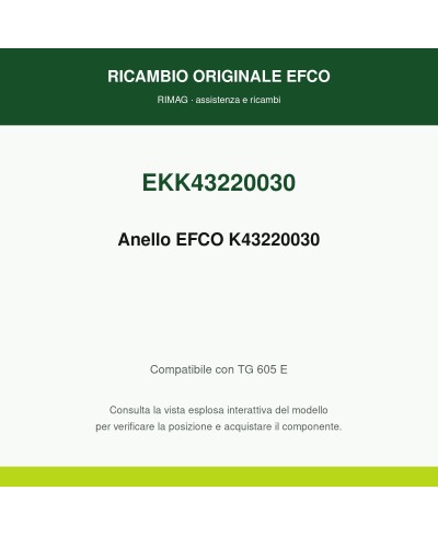 Genuine EFCO Ring K43220030 | RIMAG