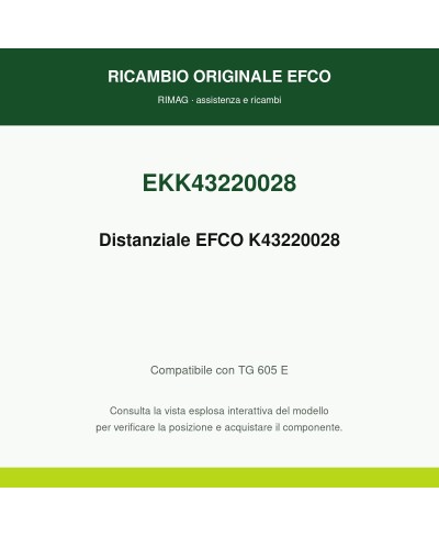 Distanziale EFCO K43220028 originale EFCO K43220028 | RIMAG