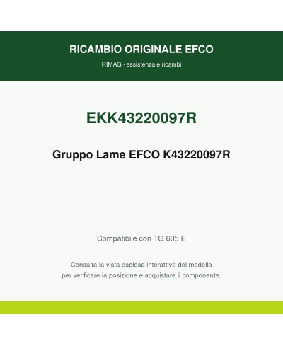 Gruppo Lama originale EMAK K43220097 | RIMAG