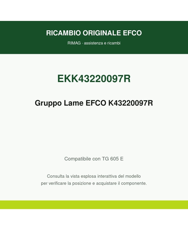Gruppo Lama originale EMAK K43220097 | RIMAG Gruppo Lama originale EMAK K43220097 | RIMAG