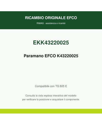 Paramano EFCO K43220025 originale EFCO K43220025 | RIMAG