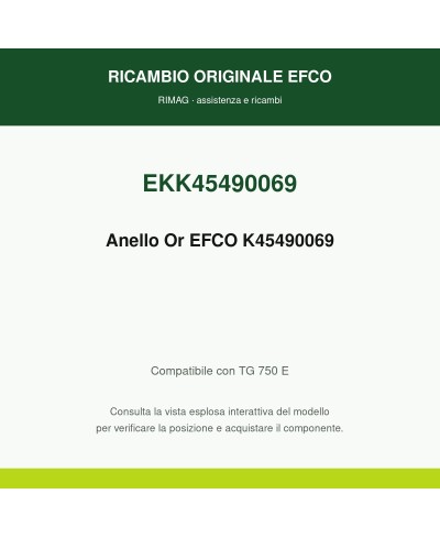 Anello Or EFCO K45490069 originale EFCO K45490069 | RIMAG