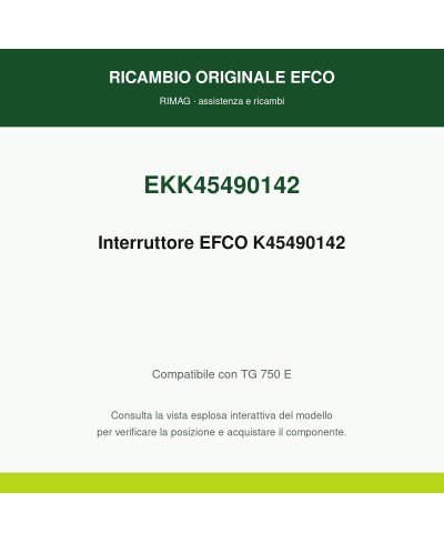 Interruttore per TS EL originale EMAK K45490142 | RIMAG
