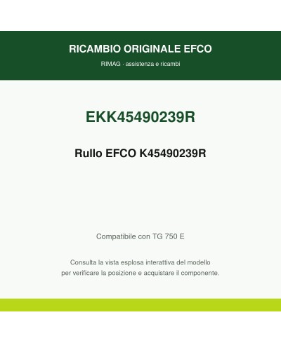 Genuine EFCO Roller K45490239R | RIMAG