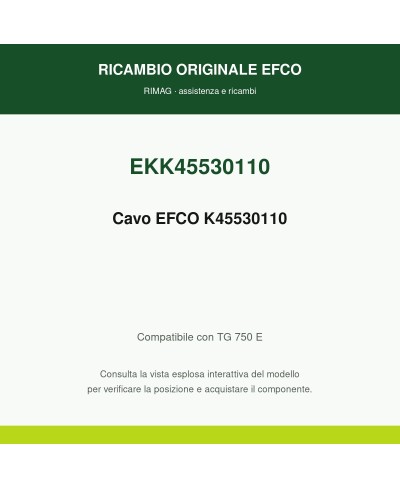 Genuine EFCO Cable K45530110 | RIMAG