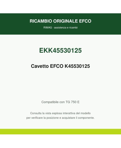 Cavetto EFCO K45530125 originale EFCO K45530125 | RIMAG