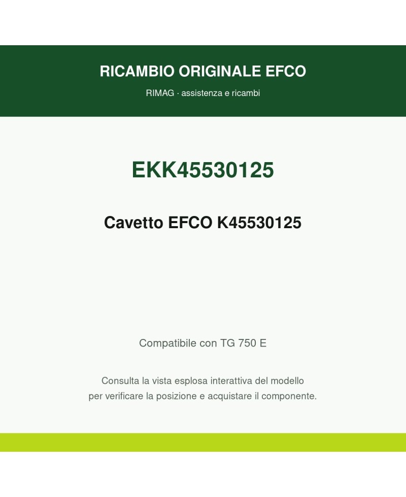 Genuine EFCO Wire K45530125 | RIMAG