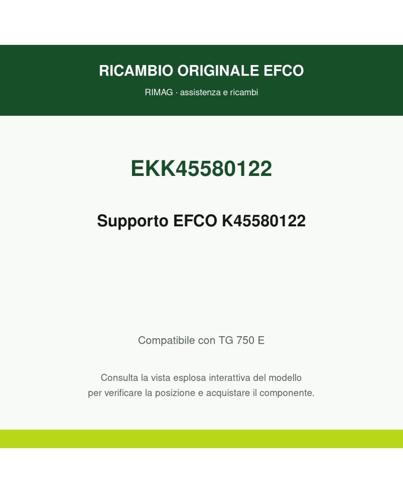 Supporto originale EMAK K45580122 | RIMAG Supporto originale EMAK K45580122 | RIMAG