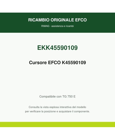 Cursore EFCO K45590109 originale EFCO K45590109 | RIMAG