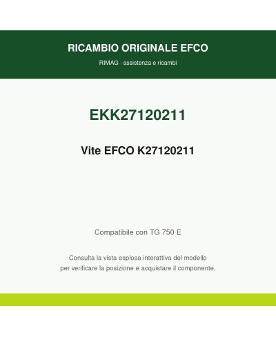 Vite EFCO K27120211 originale EFCO K27120211 | RIMAG