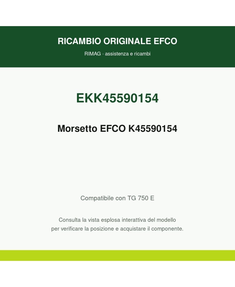 Morsetto EFCO K45590154 originale EFCO K45590154 | RIMAG