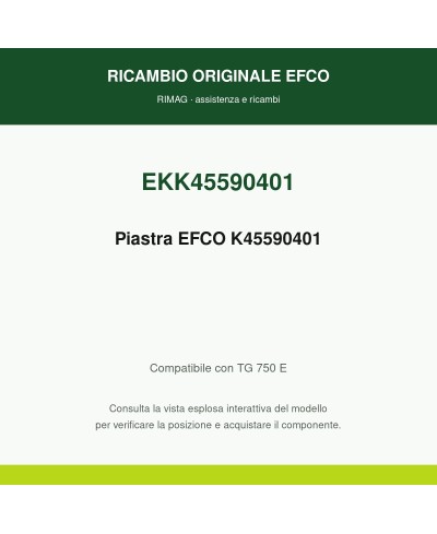 Piastra originale EMAK K45590401 | RIMAG