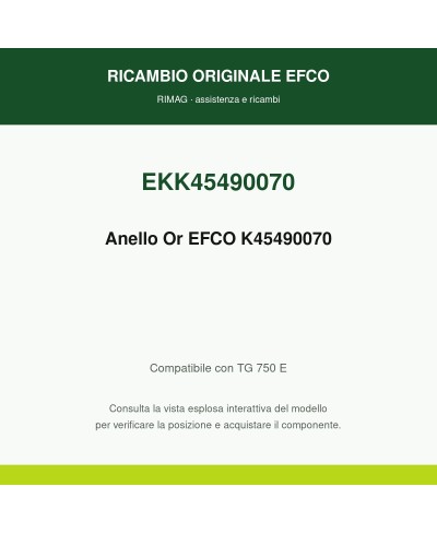 Anello Or EFCO K45490070 originale EFCO K45490070 | RIMAG