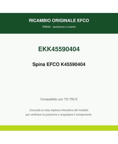 Spina EFCO K45590404 originale EFCO K45590404 | RIMAG
