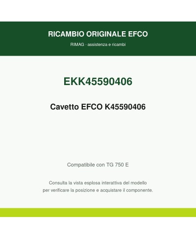 Cavetto EFCO K45590406 originale EFCO K45590406 | RIMAG
