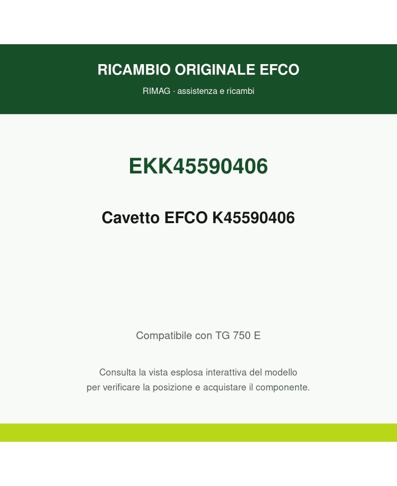 Genuine EFCO Wire K45590406 | RIMAG