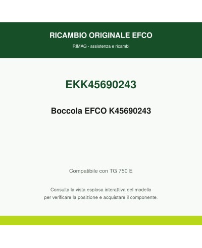 Boccola EFCO K45690243 originale EFCO K45690243 | RIMAG