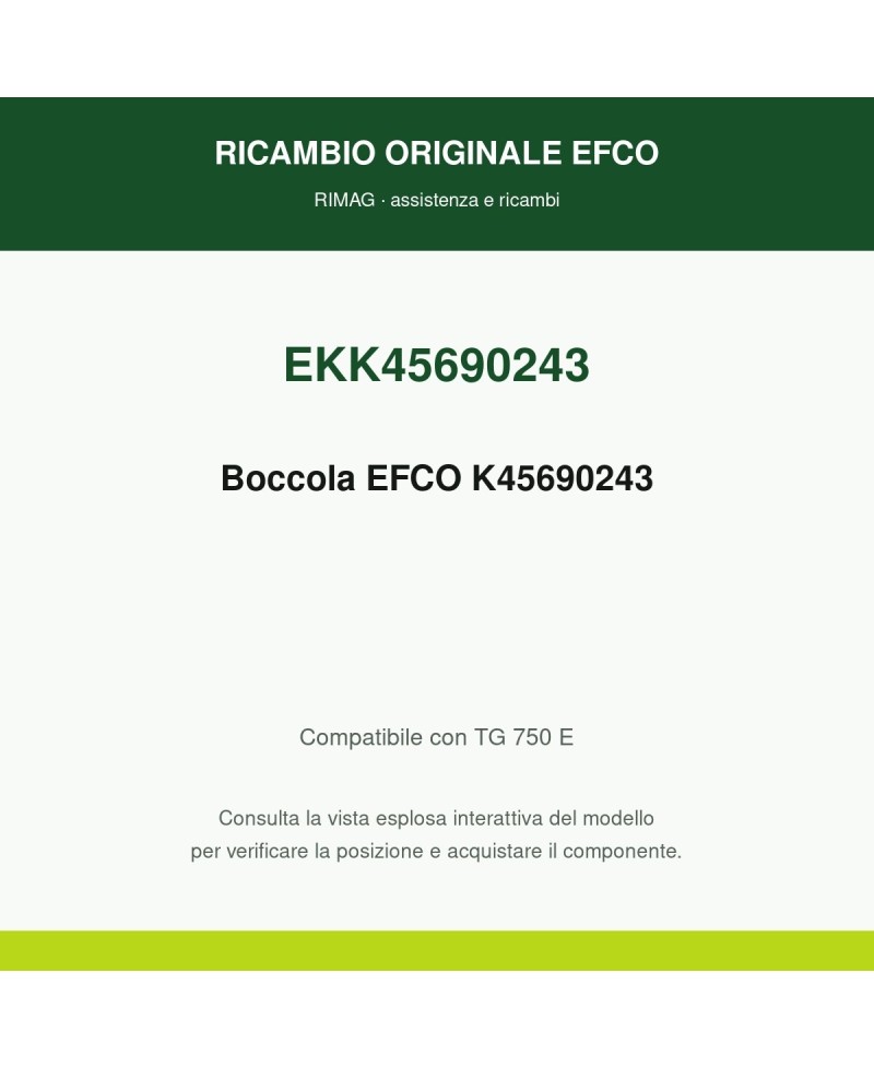 Genuine EFCO Bushing K45690243 | RIMAG