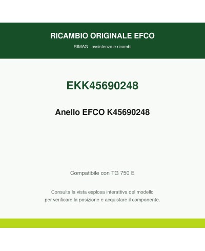 Anello EFCO K45690248 originale EFCO K45690248 | RIMAG