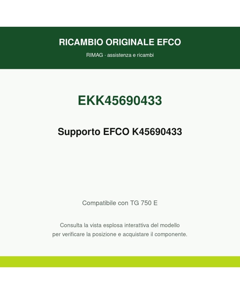 Supporto EFCO K45690433 originale EFCO K45690433 | RIMAG