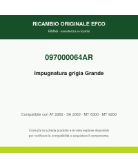 Impugnatura grigia Grande originale EMAK 097000064AR | RIMAG