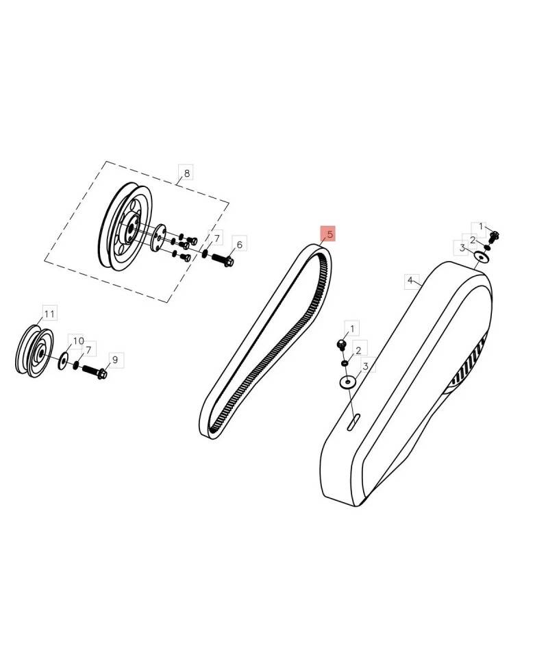 Cinghia 17x940 Li (980) originale EMAK L66150932 | RIMAG