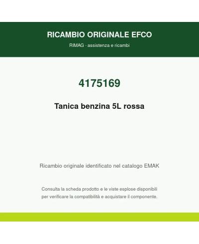 Tanica benzina 5L rossa originale EMAK 4175169 | RIMAG